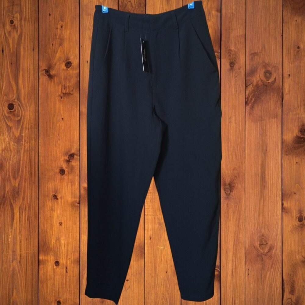 Shinestar Size Small Black Pleated Dress Pants Classic Career Office New